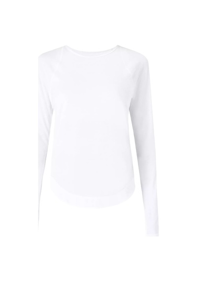 Sweaty Betty Sweaty Betty Breathe Easy Long Sleeve Top Kadın Beyaz Tişört Wht Beyaz