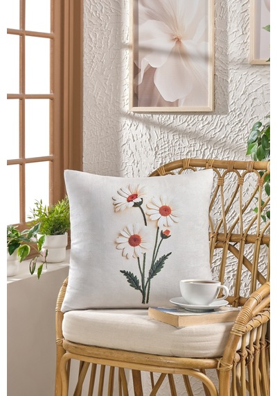 Soft Kadife Baskılı 43 X 43 Cm Kırlent Kılıfı Çok Renkli