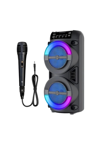 Kablosuz Bluetooth Hoparlör Led Işıklı Usb Ve Tf Kart Destekli - Haluna3508-7921 Renkli