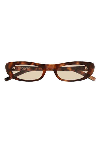 557 Shade 008 53-20-145 Saint Laurent Cat Eye Kadın Güneş Gözlüğü Kahverengi