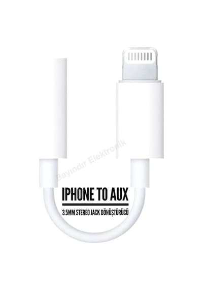 Apple Uyumlu iPhone  6 7 8 X 11 12 Kulaklık Çevirici Lightning Aux Dönüştür...