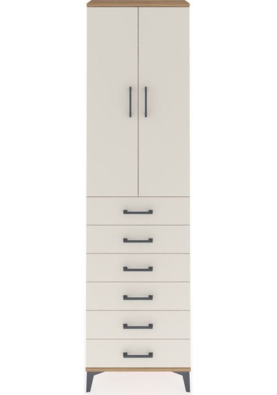 Arges Dolap 2 Raflı 6 Çekmeceli Tek Askılı 60x30x221 Çam-aytaşı Çam Arges Dolap 2 Raflı 6 Çekmeceli Tek Askılı 60x30x221 Çam-aytaşı Çam