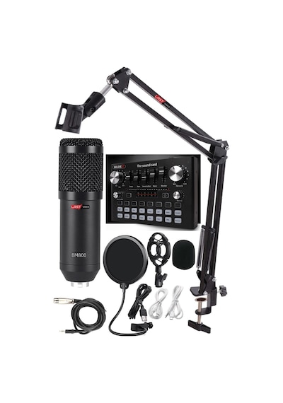 Lastvoice Bm800 Live Plus Set Efektli Ses Kartı Mikrofon Stand Ka