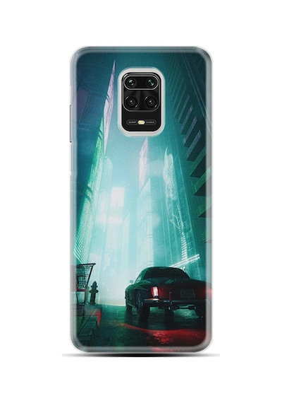 Xiaomi Redmi Note 9 Pro Kılıf Desenli Night Cars 1619