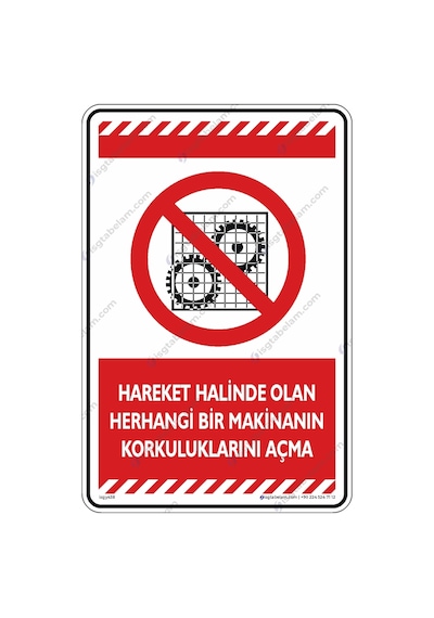 Hareket Halinde Olan Herhangi Bir Makinanın Korkuluklarını Açma