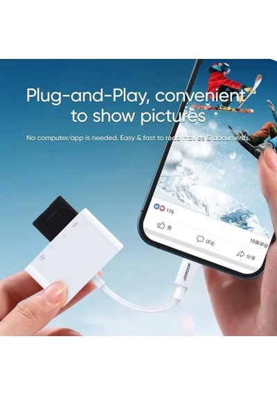Joyroom S-h142 Lightning - Usb Otg Kart Okuyucu 4 İn 1