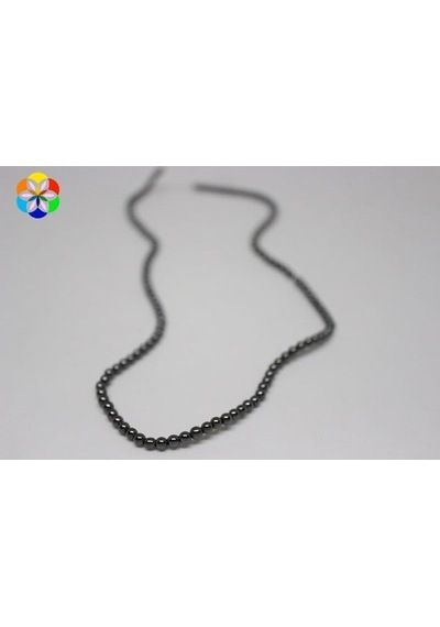 Hematit Taşı Dizi 3Mm (Küçük Delikli)