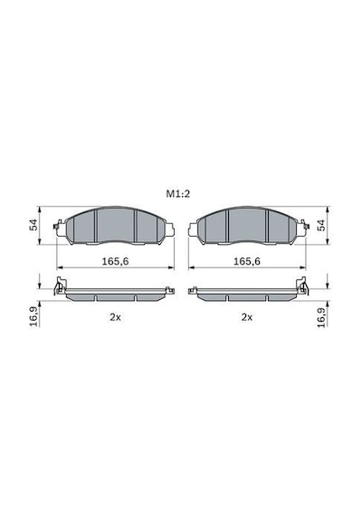 Nissan Navara 2.3Dci 2015-2022 Bosch Ön Balata