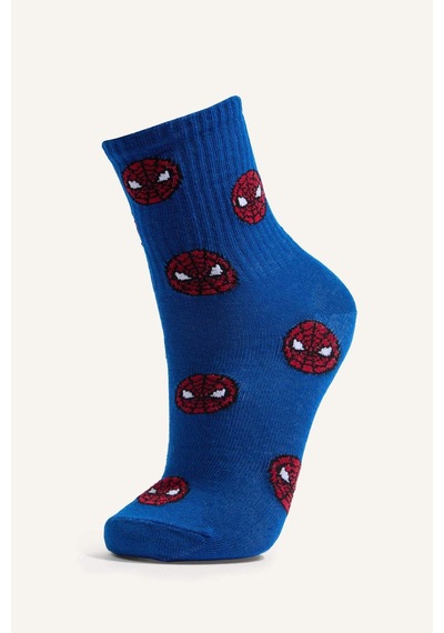 Defacto Marvel Lisanslı Spıderman 3lü Pamuklu Uzun Çorap Erkek Çocuk H2323a8nskr1 Çok Renkli-kr1