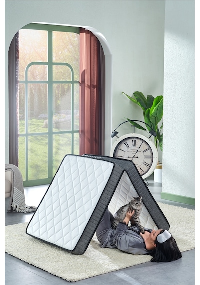 Ultra Deluxe Gri Katlanır & Misafir & Yer Yatağı Ölçü Seçenekli