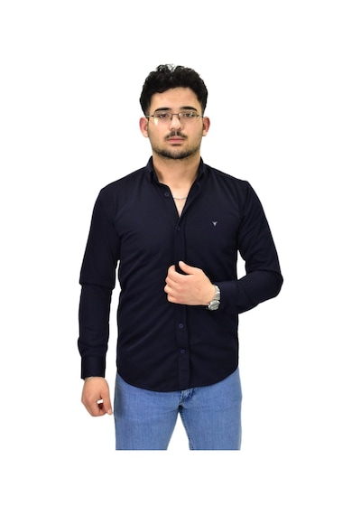 Erkek Spor Silim Fit Uzun Kol Gömlek Bgl-st04484 Lacivert Erkek Spor Silim Fit Uzun Kol Gömlek Bgl-st04484 Lacivert