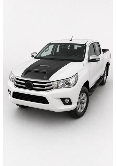 Toyota Hilux 2015 Ve Sonrası Uyumlu Ön Kaput Scoop 1 Parça Abs Mat Siyah