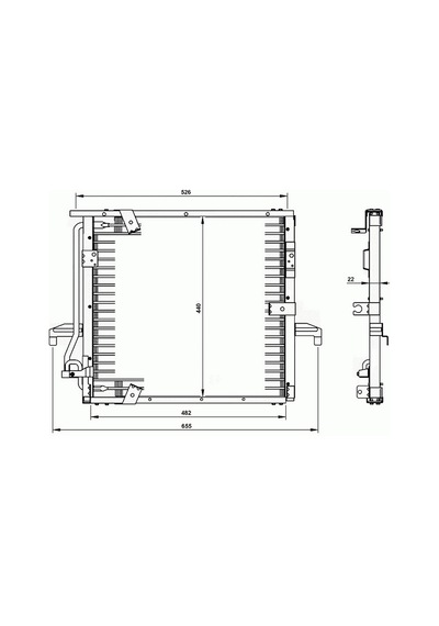 Orıs Cbm165020 Klima Kondenseri Bmw 3serisi E36 90 483x468x20 Oto.- mek. 64531385165