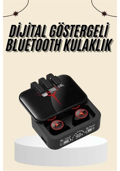 Bluetooth Kulaklık, Kablosuz, Şarj Göstergeli, Powerbank Özellikli, Çhassasiyet Cevaplayabilen Belirtilmemiş