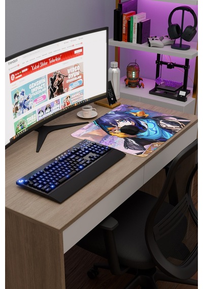 Ororon Genshin Impact Anime Oyuncu V3 - 48x40 Xl Gaming Mouse Pad Fare Altlığı