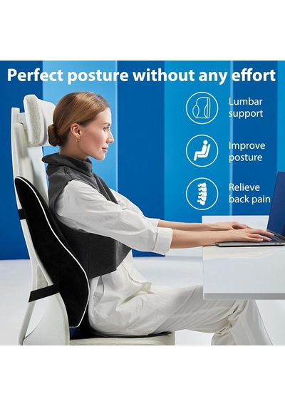 Ortopedik Visco Bel Ve Sırt Yastığı%100 Visco, Bel Sırt Destek Minderi Ergonomik Araç Koltuk Sırt Desteği, N Diğer