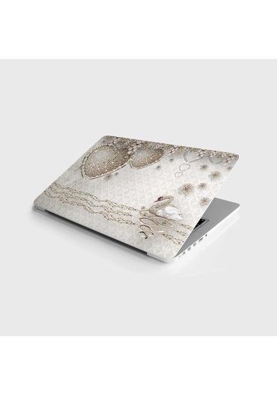 Laptop Sticker Notebook Pc Kaplama Etiketi Elmas Kuğu