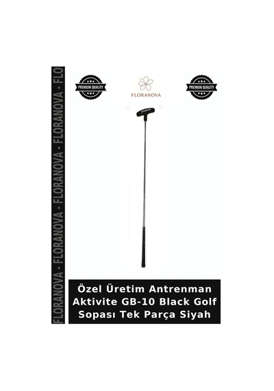 Özel Üretim Antrenman Aktivite Gb-10 Black Golf Sopası Tek Parça Siyah