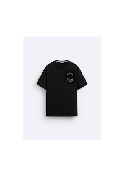 Oversize Siyah T-shirt - Allatra SIYAH