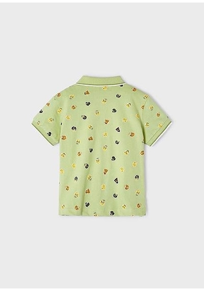 Name It Mayoral Erkek Çocuk Yeşil Polo Yaka T-shirt 03109 Yeşil