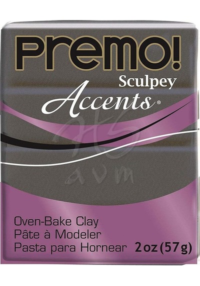 Premo Accents Polimer Kil 57G 5120 Graphite Pearl