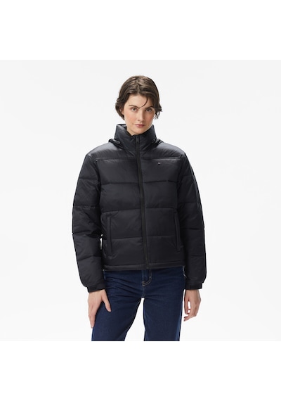 Tommy Hilfiger Tommy Jeans Hood Essentials Kadın Siyah Puffer Montdw0dw21619