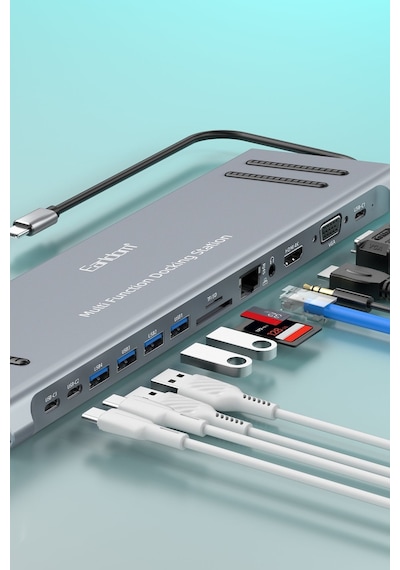 Earldom W27 5in1 1 Adet 4k Hdmı / 2 Adet Usb / 1 Adet Type-c M414