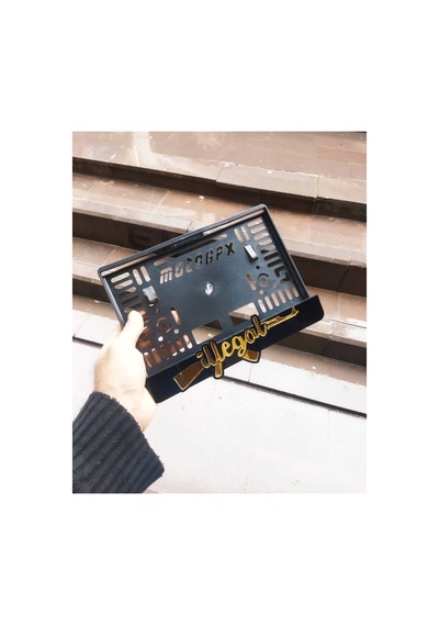 Motorsiklet Plakalık Lazer Kesim Pleksi / Illegal Motor Plakalık Isimli Plakalık - 784761839