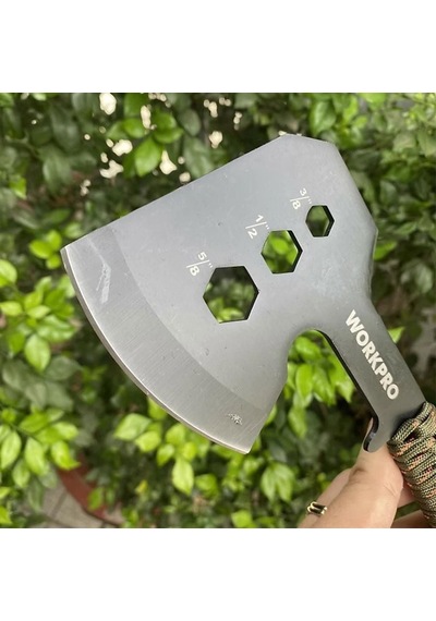 Workpro Wp383002 250mm Çok Fonksiyonlu Kamp Baltası + Magnezyum Ateşleyici Fr Wp383002