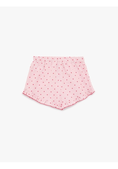Koton Rahat Kalıp Yüksek Bel Kalp Desenli Şort Pijama Altı Pembe Desenli 6slk80002mw Pembe Desenli Koton Rahat Kalıp Yüksek Bel Kalp Desenli Şort Pijama Altı Pembe Desenli 6slk80002mw Pembe Desenli