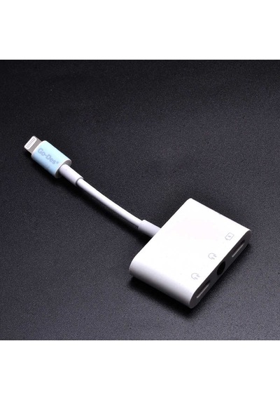 Go Des GD-UC018 Lightning Kulaklık - Şarj - 3.5 mm Aux Dönüştürücü Adaptör - ZORE-257775