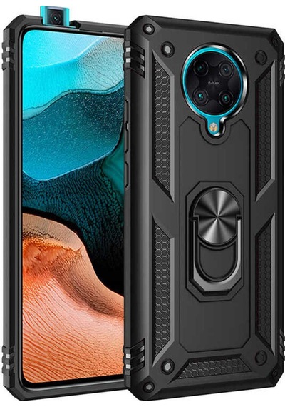 Xiaomi Redmi K30 Pro Kılıf Zore Vega Kapak Siyah