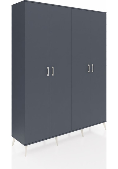 Hyperion Gardrop 4 Raflı 4 Kapaklı 4 Askılı 176x44x221 Antrasit-antrasit/çam Antrasit/çam Hyperion Gardrop 4 Raflı 4 Kapaklı 4 Askılı 176x44x221 Antrasit-antrasit/çam Antrasit/çam