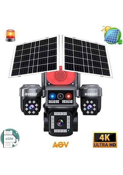 Avenır 4mp Solar Av-s445 4 Kameralı 4g Solar Kamera
