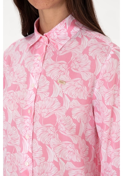 U.s. Polo Assn. Kadın Pembe Gömlek Desenli 50306414-vr041 Pembe