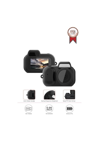 Torima Cmr-37 Siyah Mini Dijital Video Fotoğraf Makinesi Kamera Siyah