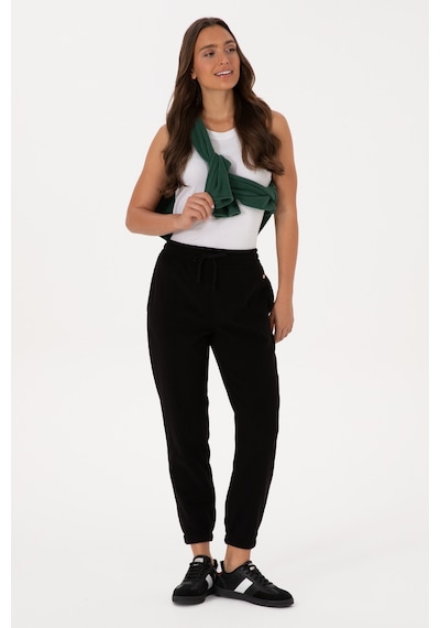 U.S. Polo Assn. Kadın Siyah Polar Jogger Eşofman Altı 50318758-VR046
