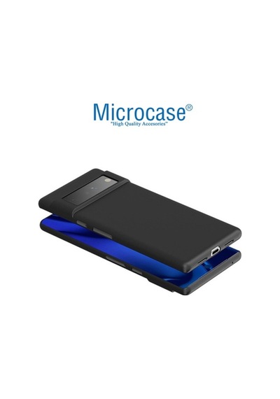 Microcase Google Pixel 6 Pro Matte Serisi Silikon Kilif - Siyah 537769942