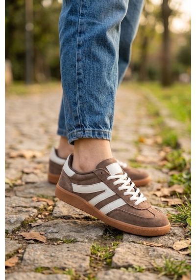 In Step Street-line Classic Sütlü Kahve Süet-deri Unısex Spor Ayakkabı