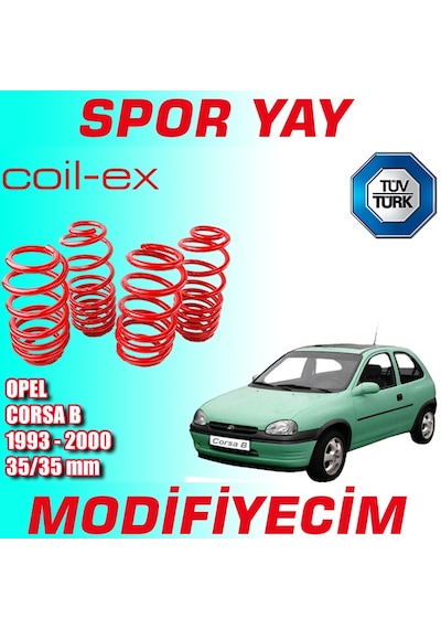 Coil-Ex Corsa B 1993 - 2000 Arası 35-35Mm Alçaltma Spor Y.