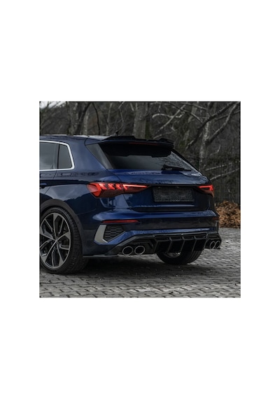 Audi A3 S-line Sportback 2020-2024 Spoiler 8y Kasa Piano Black Bagaj Üstü Spoiler Eki