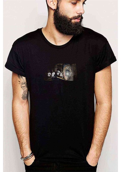 Pink Floyd Baskılı Siyah Erkek Tshirt (528848423)