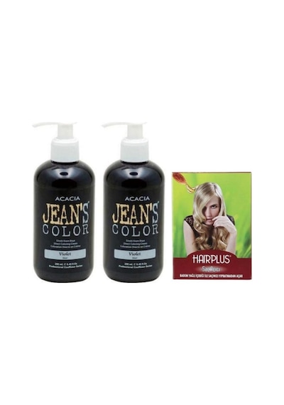 Saç Boyası Mor 250ml 2adet  Ve Hairplus Saç Açıcı