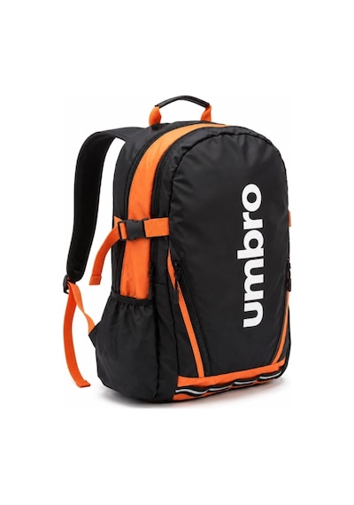Umbro Cleo Backpack Siyah/turuncu Su İtici, Reflektörlü Spor Sırt Çantası, Okul Çantası - Tt0044
