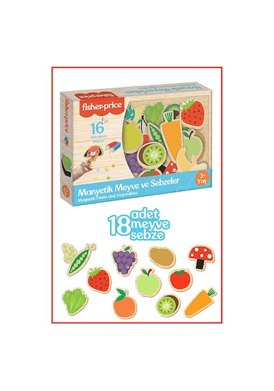 Dıytoy Fisher Price Manyetik Meyve Sebze