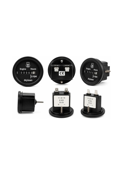 Ölçüsan 112214 Motor Çalışma Saati Ø 52 Mm, 8-32v