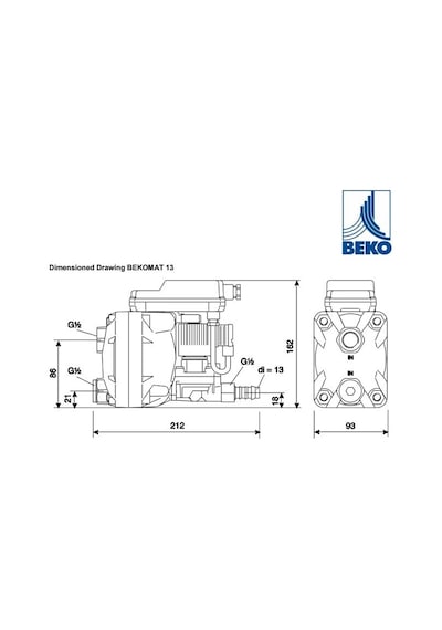 Bekomat 13 Ka13A10A0 2000021 Condensate Drain