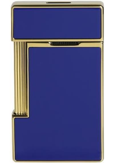 S.t. Dupont Slimmy Shiny Blue Lacquer Puro Çakmağı 28005
