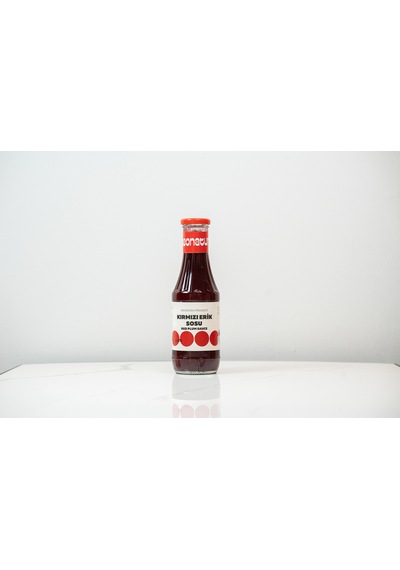 Kırmızı Erik Sosu 530gr Cam Şişe 1x4 Adet