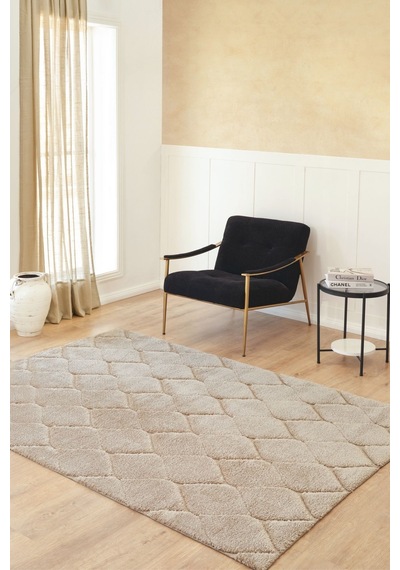 Kaşmir Halı Süpersoft Grace Bej 80x150 CM Salon Mutfak Halısı Yolluk Kilim